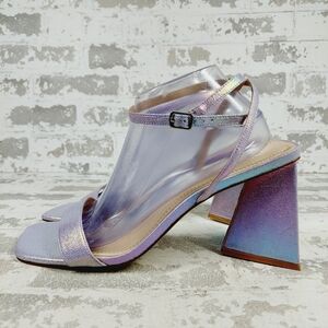 New BP. Parrker Platform  Purple Metallic Party Heel Sandals i470